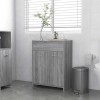 Gossi dulap de baie, sonoma gri, 60x33x80 cm, lemn prelucrat