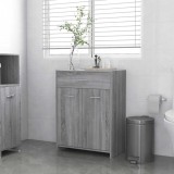 Gossi dulap de baie, sonoma gri, 60x33x80 cm, lemn prelucrat