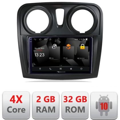 Navigatie Dacia Sandero Logan Lodgy 2012-2020 5230-sandero Android Ecran 720P Quad Core 2+32 carplay android auto CarStore Technology