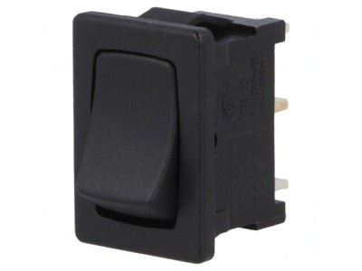 Comutator Basculant Negru ON-OFF 10A 250V foto