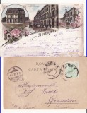 Salutari din Bucuresti - litografie 1897