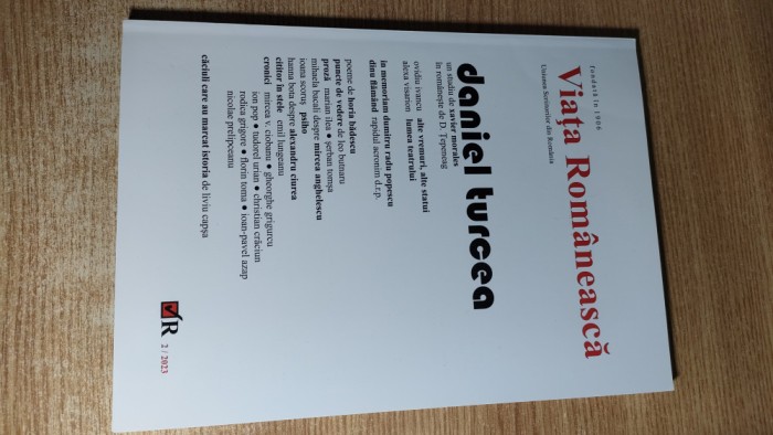 Viata Romaneasca nr. 2/2023 - Daniel Turcea - un studiu de Xavier Morales (USR)