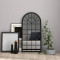Oglinda,negru, 90x45 cm,fier, pentru utilizare &icirc;n interior GartenMobel Dekor
