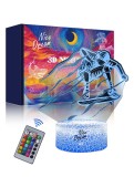 Lampă Veghe 3D LED Skateboard Nice Dream, USB sau Baterii, Copii