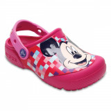 Saboti Kids&#039; Crocs Fun Lab Mickey Mouse Clog Roz - Candy Pink
