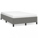 vidaXL Cadru de pat fără saltea gri &icirc;nchis 120x190 cm țesătură