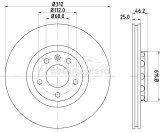 Disc frana MAZDA 6 Hatchback (GG) (2002 - 2008) KRIEGER 0950004139