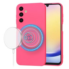 Husa silicon Samsung Galaxy A25 5G Techsuit SoftFlex MagSafe, fucsia foto