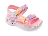 Cumpara ieftin Sandale SKECHERS roz, UNICORN DREAMS, din material textil