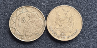 Namibia 1 dollar dolar 1993 foto