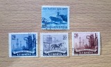 Lot 4 Timbre Romania 1957 Ziua Marinei si Centenarul Industriei Petrolipere Stampilate - RO1, Stampilat