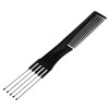 Pieptene Tapare Par Metalic Negru 20cm Volum Coafat Profesional