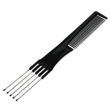 Pieptene Păr Tapat, Lungime 20cm, Metalic, Negru, Oem