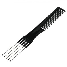 Pieptene Păr Tapat, Lungime 20cm, Metalic, Negru