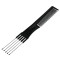 Pieptene Păr Tapat, Lungime 20cm, Metalic, Negru