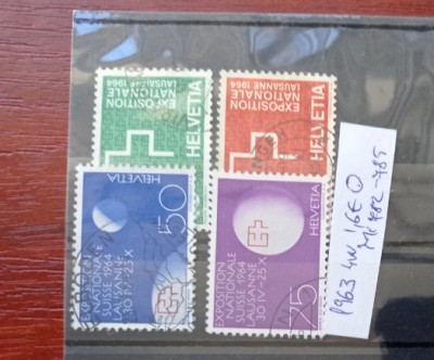 TS21 - Timbre serie CCCP - Elvetia - Helvetia 1963 Mi782-785 foto