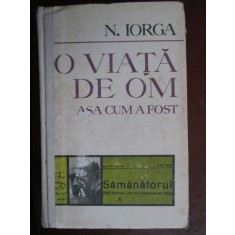 O viata de om asa cum a fost :N.Iorga