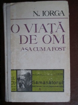 O viata de om asa cum a fost :N.Iorga foto
