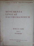 Ioan Caprosu - Monumenta linguae dacoromanorum, biblia 1688 pars IV numeri (dedicatie)