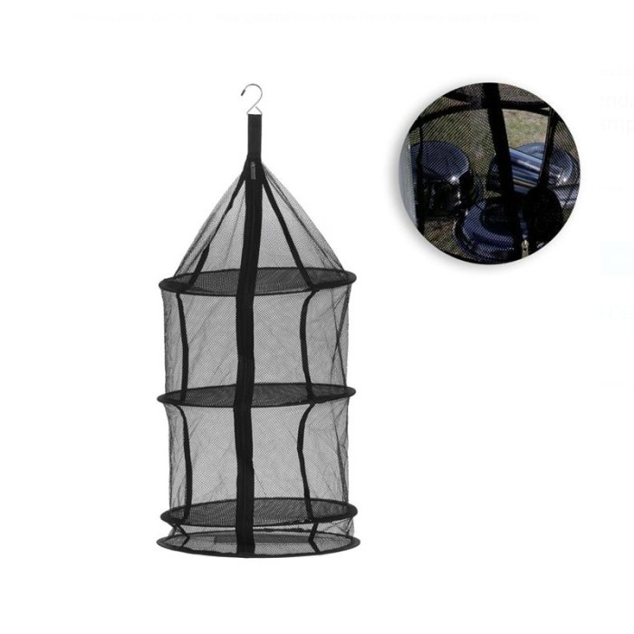 Plasa Suspendabila cu 4 Nivele Protectie Alimente Camping, 39 x 85 cm