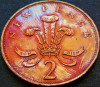 Moneda 2 (TW0) NEW PENCE- ANGLIA / MAREA BRITANIE, anul 1971* cod 739 - curcubeu, Europa, Bronz