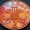 Moneda 2 (TW0) NEW PENCE- ANGLIA / MAREA BRITANIE, anul 1971* cod 739 - curcubeu