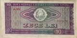 10 LEI ANUL 1966 / BANCNOTA DIN IMAGINI