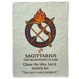 Agenda Zodiac realizata din hartie Lotka, in stil tibetan - Sagetator