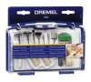Set Accesorii Curatare si Lustruire Dremel 684, 14 piese, Perii, Discuri Lustruire, Mandrine