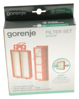 SET FILTRU HEPA HFGFAF 731228 pentru aspirator GORENJE foto