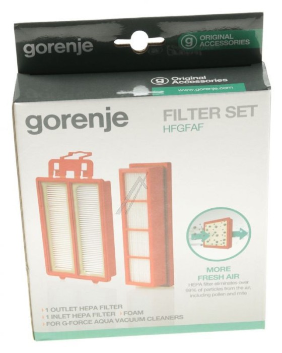 SET FILTRU HEPA HFGFAF 731228 pentru aspirator GORENJE