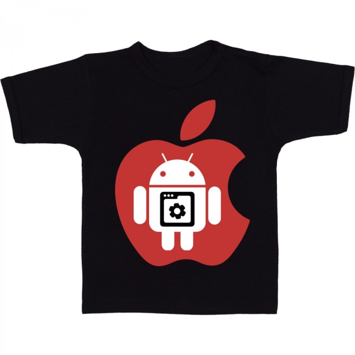 Tricou &quot; Android in Apple &quot;