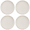 Set farfurii 4 piese, ceramice pentru fructe, Bej Nordic Style, diametru 19 cm
