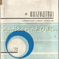 Orizonturi. Literatura-Limba-Folclor - Conf. Dr. I. Brezeanu, Prof. L. Bourceanu