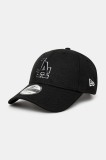 New Era șapcă de baseball din bumbac culoarea negru, cu imprimeu, 60471464