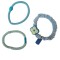 Set 3 elastice de par, 8 cm, Albastru, 14BJ
