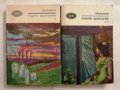 Marile sperante, Charles Dickens, 2 vol., colectia BPT (115 + 116) , 1969 foto