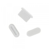 Dop Anti Praf Port Telefon OEM, USB-C, Set 10 bucati, Alb