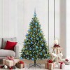VidaXL Brad de Crăciun artificial cu ramuri articulate și 300 LED-uri 3395998