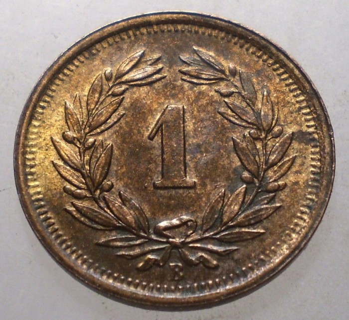 C.009 ELVETIA 1 RAPPEN 1939 B XF/AUNC RARA 10000ex.
