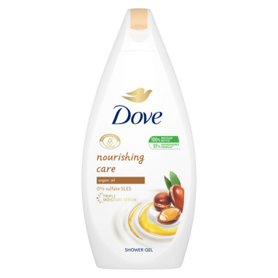 Gel de dus, Dove, Nourishing Care Argan Oil, 500 ml foto