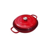 Cratita de fonta emailata joasa cu capac 30cm Handy KitchenServ