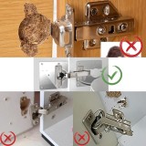 Set 2 elemente de reparare a balamalei, Otel inoxidabil, Argintiu, Oem