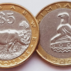 1614 Zimbabwe 5 Dollars 2001 km 13