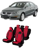 Cumpara ieftin Set huse scaune compatibile VW Passat B6 (2005-2010)Piele+Textil (Compatibile cu sistem AIRBAG)