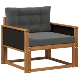 vidaXL Canapea Medie pentru Exterior Lemn Solid de Acacia natural 3438841