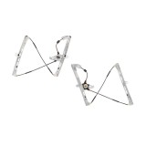 Macara geam Peugeot 206 (2 ), 1998-2009, fata stanga electrica, fara motoras, 9221E9; 9221E7