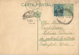 Rom&acirc;nia, carte poştală 18, cu marcă fixă, circulată, 1934