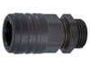 Conectori finali drepți Hummel Poliamidă Metric IP68 M25 Cablu 9-16mm Negru