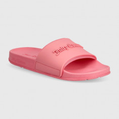 Juicy Couture papuci BREANNA femei, culoarea roz, JCAY121047